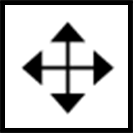 A “Move Graphics” icon with 4 arrows pointing up, down, left, and right.