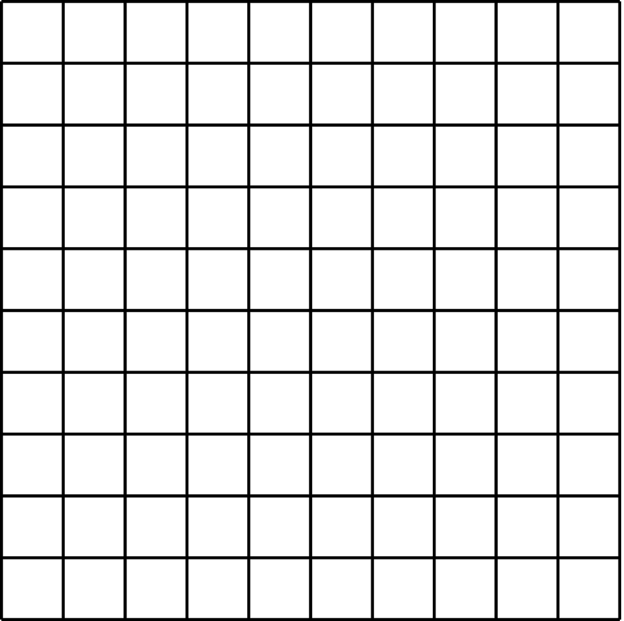 A large square composed of 100 small squares